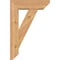 Ekena Millwork Traditional Slat Smooth Bracket w/ Offset Brace, Western Red Cedar, 5 1/2"W x 16"D x 24"H BKT0604X16X24TRA06SWR - alternate 3